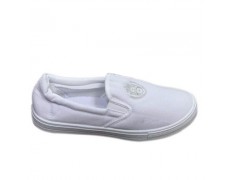 ASIA - Giày Bata vải Nữ (Không Cột dây) màu trắng - size 35